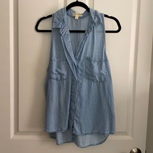 Cloth & Stone Denim Blouse
